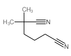 Hexanedinitrile,2,2-dimethyl- Structure