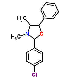 2-(4-Chlorophenyl)-3,4-dimethyl-5-phenyl-1,3-oxazolidine Structure