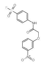 Benzenesulfonylfluoride, 4-[[2-(3-nitrophenoxy)acetyl]amino]- structure