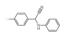 2-anilino-2-(4-chlorophenyl)acetonitrile Structure