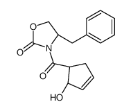 (4R)-3-[[(1S,2S)-2-Hydroxy-3-cyclopenten-1-yl]carbonyl]-4-(phenylmethyl)-2-oxazolidinone picture