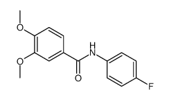 N-(4-Fluorophenyl)-3,4-dimethoxybenzamide Structure