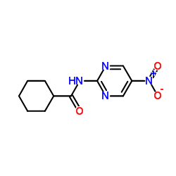 Cyclohexanecarboxamide, N-(5-nitro-2-pyrimidinyl)- (9CI) picture