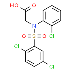 2-(2-CHLORO[(2,5-DICHLOROPHENYL)SULFONYL]ANILINO)ACETIC ACID Structure