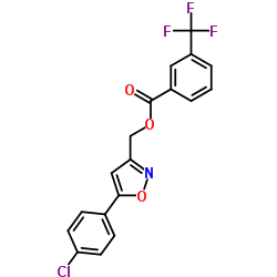 [5-(4-Chlorophenyl)-1,2-oxazol-3-yl]methyl 3-(trifluoromethyl)benzoate结构式