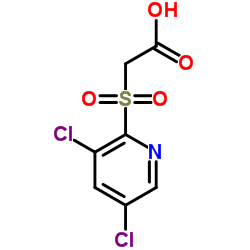 2-[(3,5-DICHLORO-2-PYRIDINYL)SULFONYL]ACETIC ACID结构式