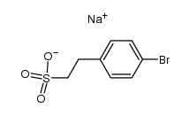 2-(4-bromo-phenyl)-ethanesulfonic acid sodium salt Structure