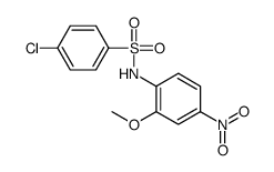 4-Chloro-N-(2-methoxy-4-nitrophenyl)benzenesulfonamide结构式