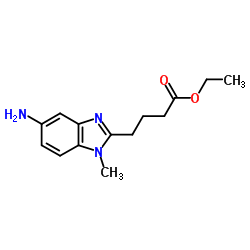 5-氨基-1-甲基-1H-苯并咪唑-2-丁酸乙酯图片
