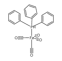 Fe(CO)4(triphenylphosphine) Structure