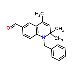 1-Benzyl-2,2,4-trimethyl-1,2-dihydro-6-quinolinecarbaldehyde结构式