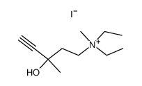 Diethyl-(3-hydroxy-3-methyl-pent-4-ynyl)-methyl-ammonium; iodide结构式