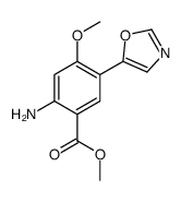 methyl 2-amino-4-methoxy-5-(1,3-oxazol-5-yl)benzoate Structure