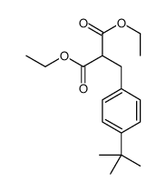 Diethyl [4-(2-methyl-2-propanyl)benzyl]malonate Structure