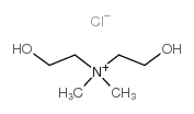 Ethanaminium, 2-hydroxy-N- (2-hydroxyethyl)-N,N-dimethyl-, chloride Structure