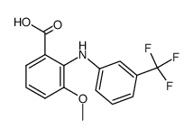 Benzoic acid,3-methoxy-2-[[3-(trifluoromethyl)phenyl]amino]- Structure