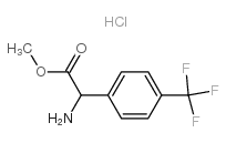 METHYL 2-AMINO-2-(4-(TRIFLUOROMETHYL)PHENYL)ACETATE HYDROCHLORIDE structure