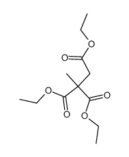 triethyl propane-1,2,2-tricarboxylate结构式