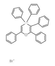 2,3,4,4,6-pentaphenyl-1-oxa-4-phosphoniacyclohexa-2,5-diene Structure