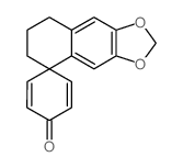 spiro[7,8-dihydro-6H-benzo[f][1,3]benzodioxole-5,4'-cyclohexa-2,5-diene]-1'-one结构式
