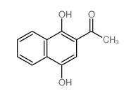 1-(1,4-dihydroxynaphthalen-2-yl)ethanone Structure