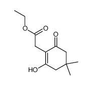 ethyl 6-hydroxy-4,4-dimethyl-2-oxo-6-cyclohexenylacetate结构式