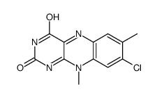 8-chloro-7,10-dimethylbenzo[g]pteridine-2,4-dione结构式