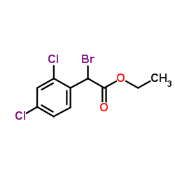 Ethyl bromo(2,4-dichlorophenyl)acetate structure