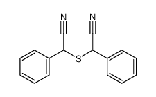 2,2'-diphenyl-2,2'-sulfanediyl-di-acetonitrile Structure