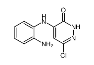 4-(2-amino-anilino)-6-chloro-2H-pyridazin-3-one Structure