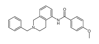 N-(2-benzyl-3,4-dihydro-1H-isoquinolin-5-yl)-4-methoxybenzamide结构式