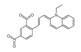 2-[3-(2,4-dinitrophenyl)prop-2-enylidene]-1-ethylquinoline结构式