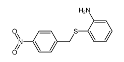 2-(4-nitrophenylmethylthio)benzenamine Structure