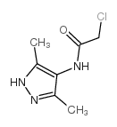 2-氯-N-(3,5-二甲基-1H-吡唑-4-基)-乙酰胺结构式