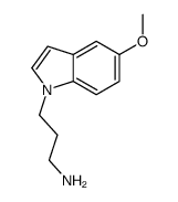 3-(5-methoxyindol-1-yl)propan-1-amine结构式