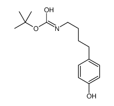 tert-butyl N-[4-(4-hydroxyphenyl)butyl]carbamate结构式