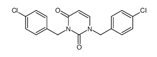 1,3-bis[(4-chlorophenyl)methyl]pyrimidine-2,4-dione Structure