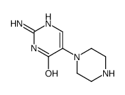 2-amino-5-piperazin-1-yl-1H-pyrimidin-6-one Structure