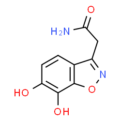 1,2-Benzisoxazole-3-acetamide,6,7-dihydroxy-(9CI) Structure