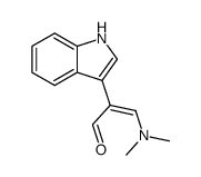 (Z)-3-Dimethylamino-2-(1H-indol-3-yl)-propenal Structure