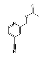 2-acetoxymethyl-isonicotinonitrile Structure