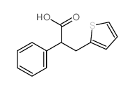 2-Thiophenepropanoicacid, a-phenyl- structure