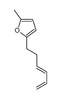 (E)-2-(3,5-hexadienyl)-5-methylfuran Structure