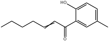 1-(2-Hydroxy-5-methylphenyl)-2-hepten-1-one结构式