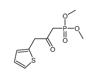 1-dimethoxyphosphoryl-3-thiophen-2-ylpropan-2-one Structure