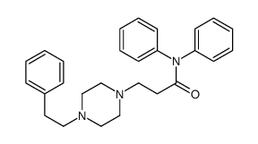 N,N-diphenyl-3-[4-(2-phenylethyl)piperazin-1-yl]propanamide结构式