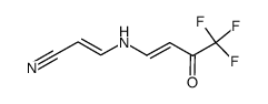 (E)-3-[(4,4,4-trifluoro-3-oxo-1-butenyl)amino]-2-propenenitrile Structure