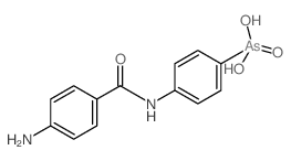 [4-[(4-aminobenzoyl)amino]phenyl]arsonic acid结构式