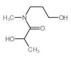 2-hydroxy-N-(3-hydroxypropyl)-N-methyl-propanamide结构式