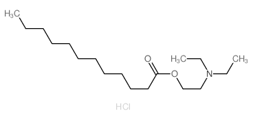 Dodecanoic acid,2-(diethylamino)ethyl ester, hydrochloride (1:1)结构式